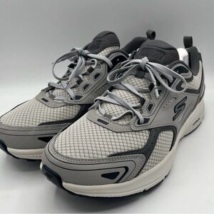 (new) Skechers Men's Gray and Black Athletic Shoes